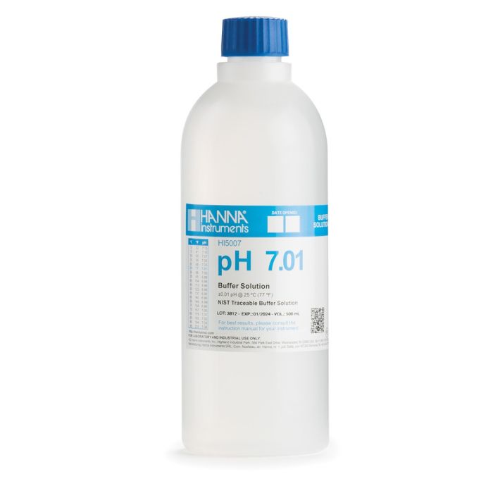 HI5007 Kalibračný roztok pH 7,01 s certifikátom, 500 ml