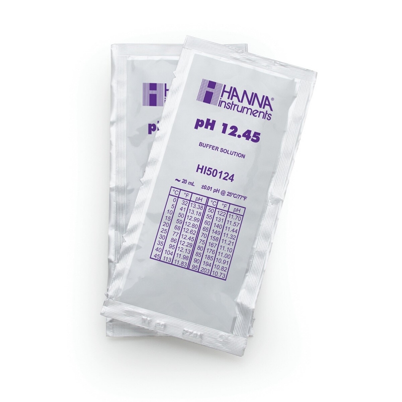 HI50124 Kalibračný roztok pH 12,45 s certifikátom, 20 ml - exspirované HI50124 Kalibračný roztok pH 12,45 s certifikátom, 20 ml - exspirované