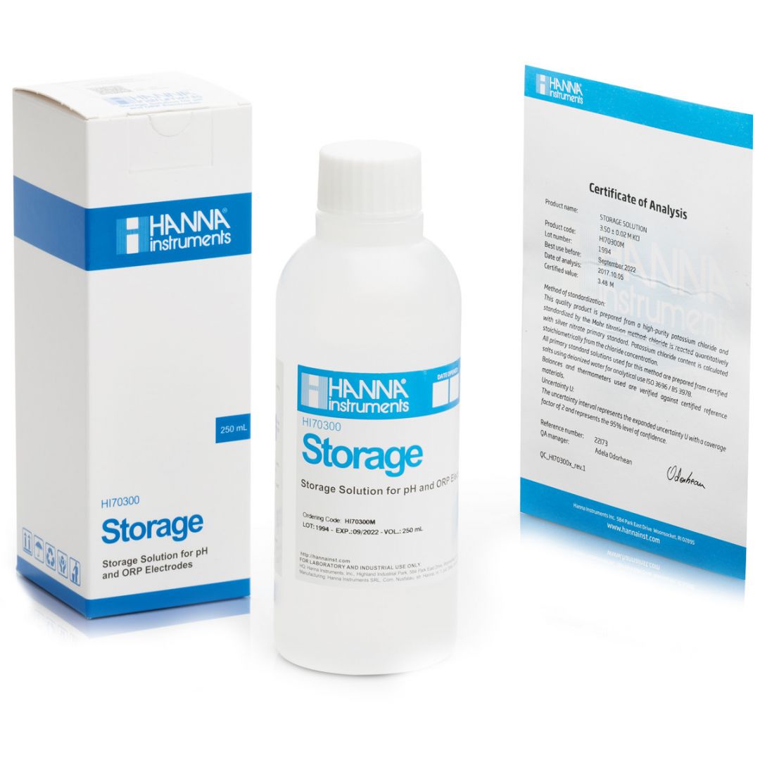 HI70300M Uskladňovací roztok pre pH a ORP elektródy, 230 ml HI70300M Uskladňovací roztok pre pH a ORP elektródy, 230 ml